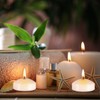 12 pcs 2-inch Floating Candles, White, smokeless and unscented, Burns