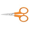 Fiskars Orange-Handled Straight Detail Scissors, Stainless Steel Blades, Ambidextrous Double-loop