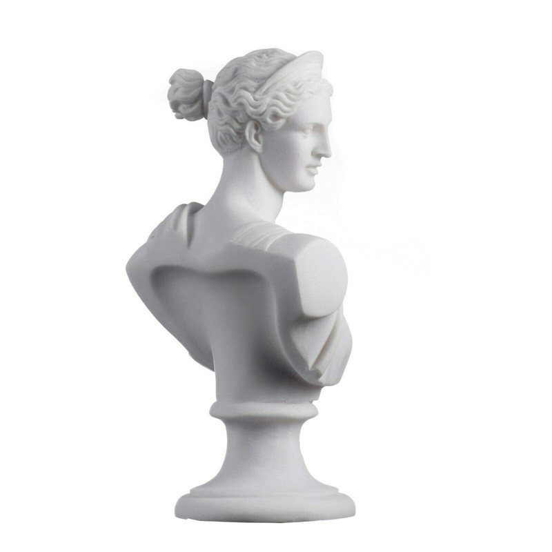 Artemis Diana Bust Greek Statue Nature Moon Goddess 8.66"