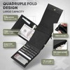 VULKIT Carteras de nailon con bloqueo RFID para hombre, billetera