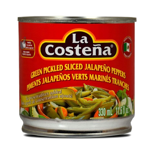 La Costena Pickled Sliced Jalapeno, 330 milliliters