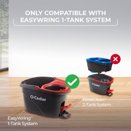 O-Cedar EasyWring Spin Mop Head Refill (Pack of 12)