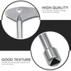 Kovcfon 3 Pcs Inner Triangle Spanner Key Metal Triangular Key