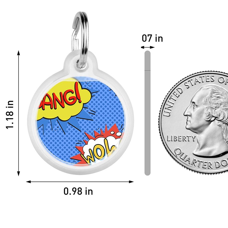 Pet ID Tag for Dog Cat with QR Passport Global