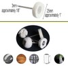 FPPO 1Inch Polishing Buffing Wheel Set,Wool Felt Cotton Mounted 3mm