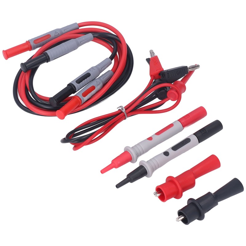 Multimeter Test Kit Connecting Leads Testing Hooks Crocodile Clips Meter