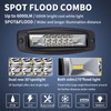 YCHOW-TECH Flush Mount LED Pods, 2PCS 7inch 12,000LM CREE LED