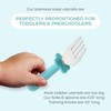 Grabease Toddler Silverware Set Forks Spoons and Knives Set Toddler