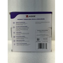 KIDDE 30CUDR-V Smoke Carbon Monoxide Alarm Voice Alerts Detector Battery Powered