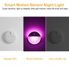 YUNLEX 2 Pack Purple Battery Night Light, Motion Activated Night