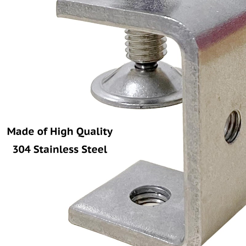 2PCS Stainless Steel Large C Clamp 65mm Heavy Duty Tiger