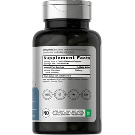 HORBÄACH Suplemento Adrenal Glandular bovino 350 mg - 90 cápsulas de liberación rápida - sin gluten, sin soya, sin lácteos - no OGM