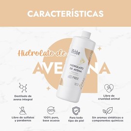 Hidrolato de Avena 500 ml | Tónico Facial Calmante | Anti-Irritación y Reparador | pH 4.0-5.0 | Piel Sensible y Atópica