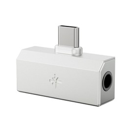 FiiO/Snowsky Tiny Portable DAC & Headphone Amplifier, Hi-Res USB DAC, PEQ Precision Tuning, PCM 384kHz/DSD256 Decoding, App/Web Control, Durable Metal Housing (Tiny B Silver)