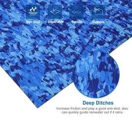 Boat Flooring EVA Foam Boat Decking Camo Non Slip Marine Carpet 94.5"x23.62" Self Adhesive Marine Deck Mats for Surfboard Traction Pad, SUP Paddle Board, RV Flooring, Yacht, Motor Boat, Golf Cart