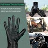Alepo Winter PU Leather Gloves For Men, Warm Thermal Touchscreen