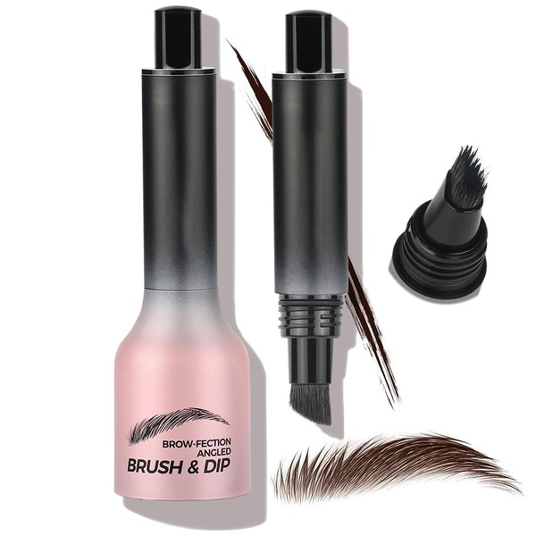 Revorie Brow-Fection Angled Brush & Dip Liquid Eyebrow Gel, Brow