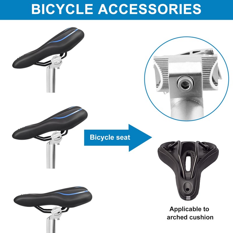 Ahvqevn Bicycle Seatpost 27.2Mm Aluminum Alloy Seatpost with Adjustable Clamp