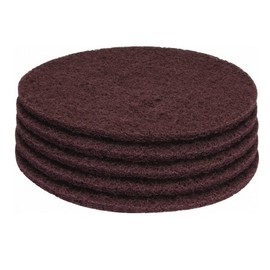 PRO SOURCE Maroon Extra Heavy Duty Floor Stripping Pads: 5 Pack, 17" Diameter