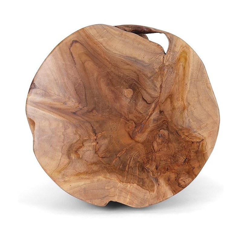 Rutledge & King Java Teak Root Stool - Wooden Stool