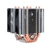 Quiet 4pin 6 Heatpipe CPU Cooler Dual tower Air Cooling