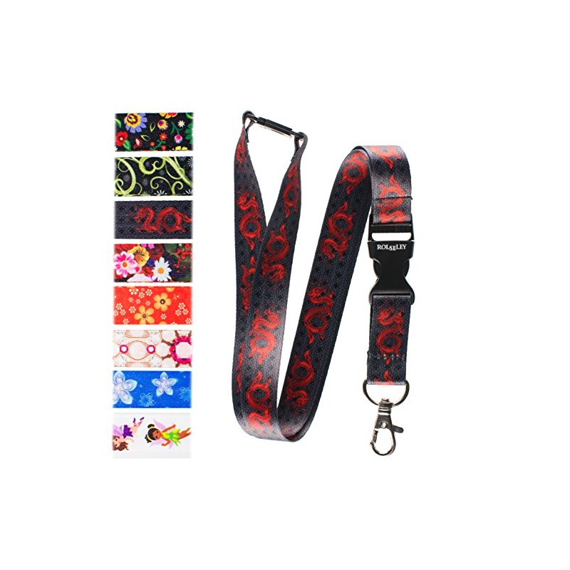 Rolseley - Lanyard with various patterns and metal clip Dragon