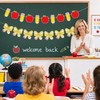 Back to School Decorations, Pencil Apple Bow Banner Garland NO
