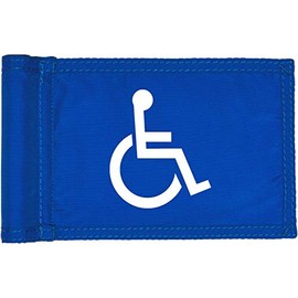 Golf City Products Handicap Mini Golf Flag with Tube Insert - Putting Green Flags are 8" L x 6" H and Made from Premium 420D UV-Stabilized Nylon for Truly Durable Golf Flags for Yard