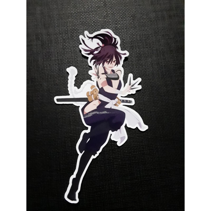 Yuzuriha Hell's Paradise Glossy Sticker Anime Waterproof!