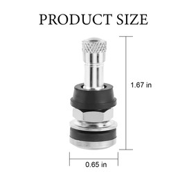 XINLIYA Car TR416 Metal Valve Stems, 4PCS High-Pressure Tyre Valve Stems Outer Mount Fits 0.453 & 0.625 Inch Rim Holes, Automotive Accessories, Universal for Truck, SUV, Motorcycle