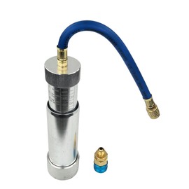 Wisepick A/C AC Oil and Dye Injector with R-134a Snap Quick Coupler 1/4" SAE Hand Turn