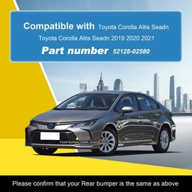 Car Front Bumper Tow Hook Cover Compatible with Toyota Corolla Altis Seadn 2019 2020 2021 Trailer Cover Cap 52128-02580 Small Lid Towing Eye Cap Unpainted Left Driver Side