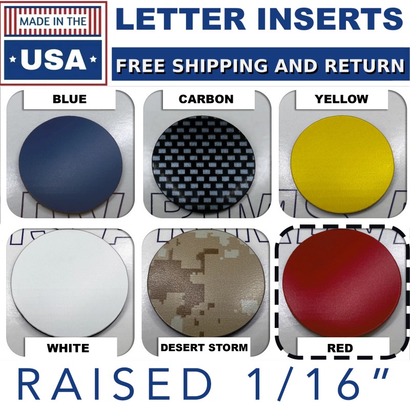 Advanced Trims Red Raised Plastic Letters Inserts Acura TL 2004-2008