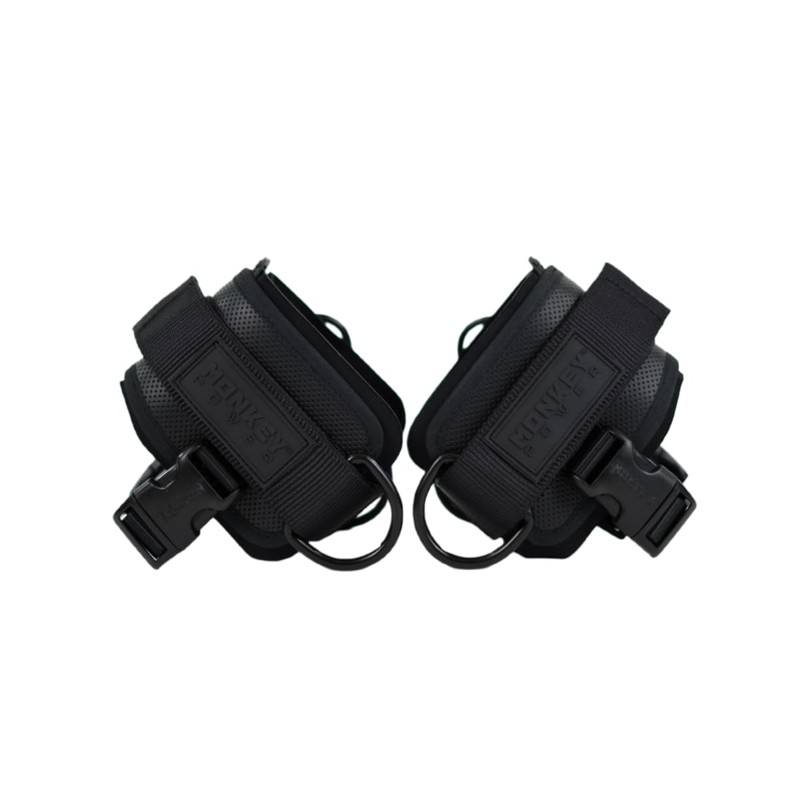 Monkey Power GRILLETES Polainas Ultra para POLEA Gym (Negro Ultra)