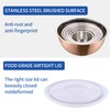 Onlycooker Rose Gold Mixing Bowls With Airtight Lids,Stainless Steel Bowl,Salad