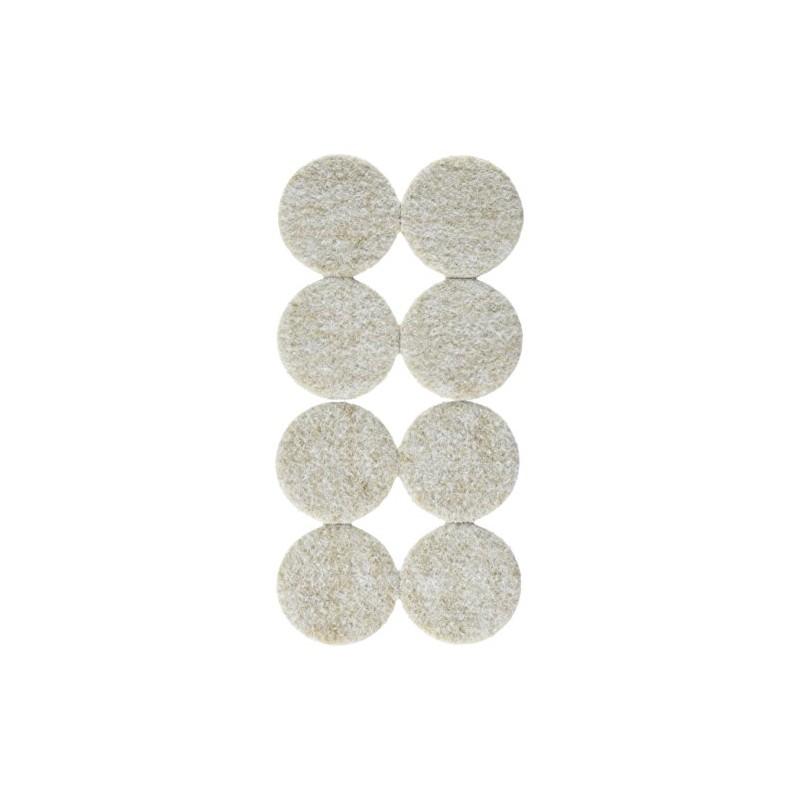 Scratch Guard 1-1/2" Felt Round Pads(8 Per Pack) Extra Strength