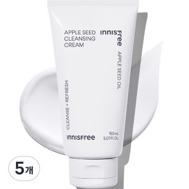 Innisfree New Apple Seed Cleansing Cream, 150ml, 5 pieces / 이니스프리 New 애플 씨드 클렌징 크림, 150ml, 5개