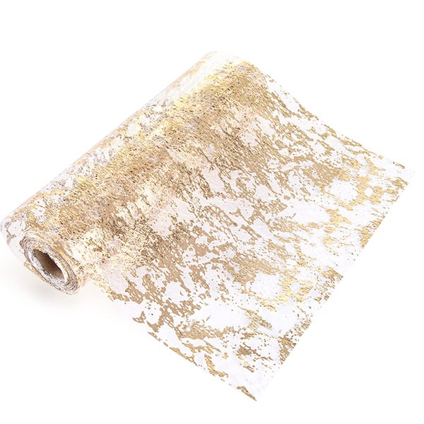 DIYBravo Table Runner, 28 cm x 5 m, Champagne Gold