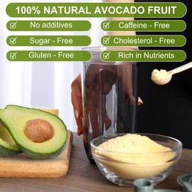 BOTAMONY Organic Avocado Powder 7 oz, Rich in Nutrients Omega 3 Antioxidants,100% Natural and Pure Handmade, for Smoothies Salads Yogurt Milkshake Popsicles Seasonings, Non-GMO & Vegan
