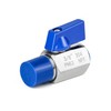 QWORK Mini Ball Valve, 4 Pack 3/8" NPT Thread Female