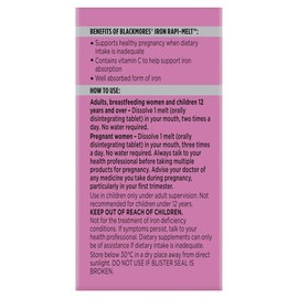 Blackmores Iron Rapi-Melt 90 Tablets