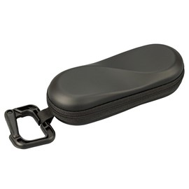 CHARMANT SH468 Glasses Case, Carabiner, Outdoor, Stylish, Glasses, Slim, Sunglasses, Mountain Climbing, Small Key Chain, BK (Black)
