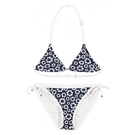 La-V Girls' Triangle Bikini Two Piece, Flowered