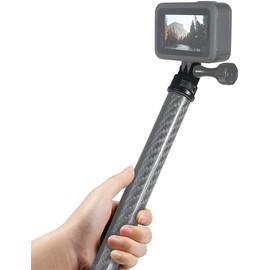 TOOUEE 360° Adjustable Aluminum Camera Tripod Selfie Stick Monopod 1/4" Hot Shoe Adapter Mount for Gopro Hero 13/12/11/10/9/8,Insta360, DJI Osmo, AKASO and DSLR Camera (360 Black 3-card)