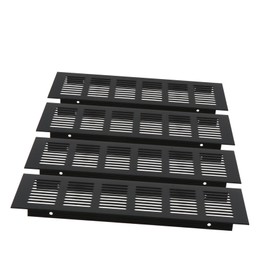 Housoutil Aluminum Alloy Mesh Floor Vents 4 Pcs Furniture Vent Covers for Wardrobe Cabinet Shoe Rack