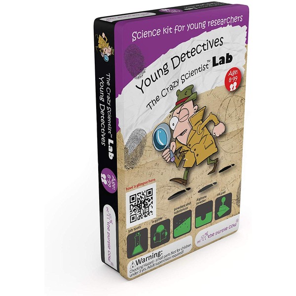 The Purple Cow The Crazy Scientist Lab Young Detectives Science Kit, Model Number: 5522023