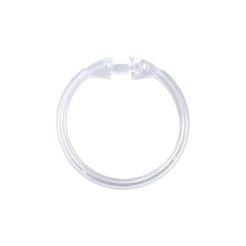 Rocky Mountain Goods Simple Spaces Clear Plastic Curtain Rings -