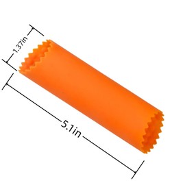 WHTCHSU 4Pcs Garlic Peeler Skin Remover Roller Keeper,Easy Quick to Peeled Garlic Cloves with Silicone Tube Roller Garlic Peeling Kitchen Tool(Red -2PCS/ Orange -2PCS)