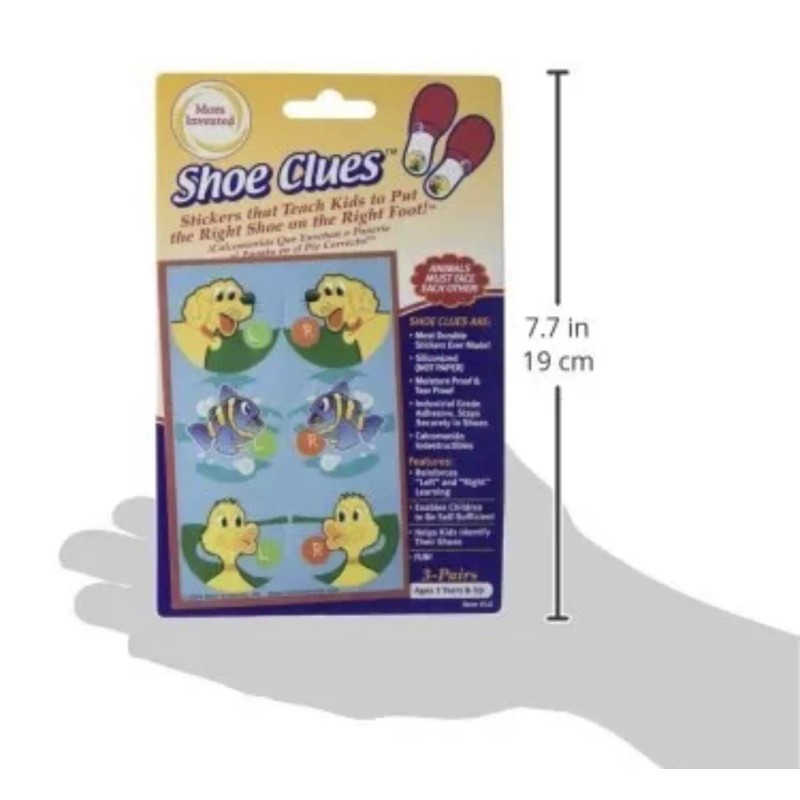 Mom Invented Clues-for Learning Left & Right Shoes