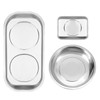 CZMOONSEE Strong Magnetic Stainless Steel Metal Tray Holder 3 Piece